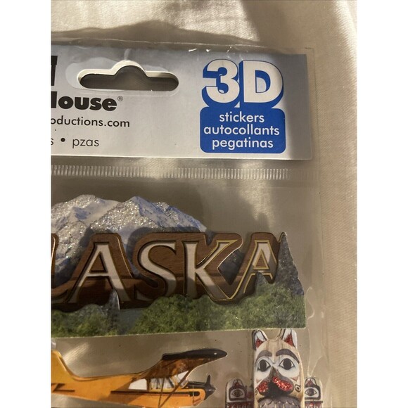 Paper House Productions Alaska 3D Sticker STDM-0116 4.5" x 7" Sheet Crafting - Picture 5 of 13